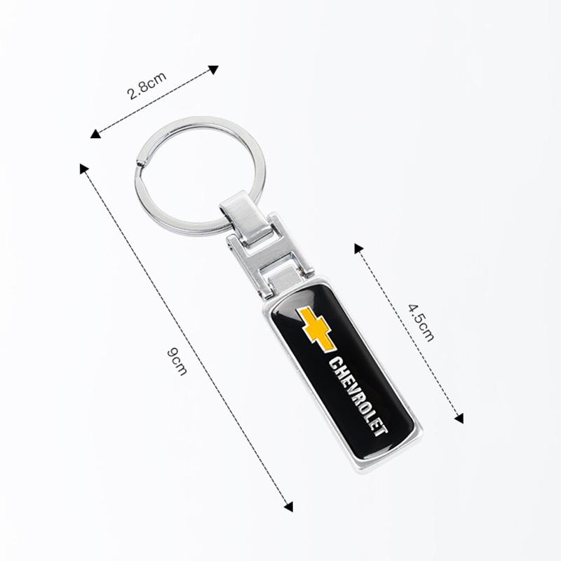 Porte-clés en alliage de zinc Porte-clés de voiture Porte-clés époxy de haute qualité Pour Chevrolet Cruze Spark Captiva Suburban Camaro Malibu Silverado