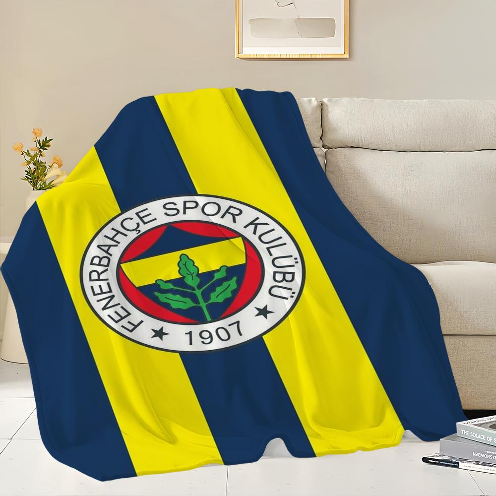F-FenerbahceS Skicomfort teplá měkká domácí dětská pikniková deka vhodná do obývacího pokoje, kanceláře, na každodenní cestování, dárky