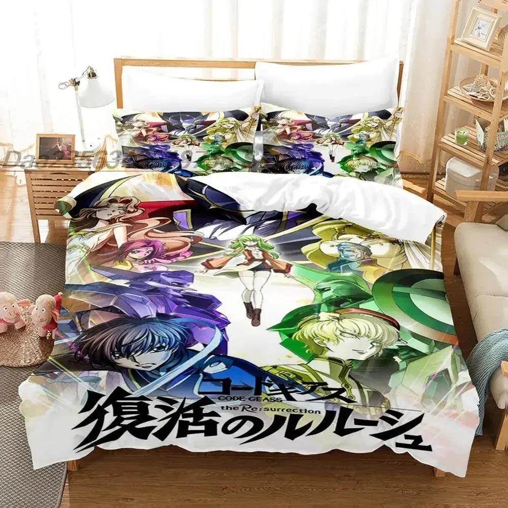 Fashion 3D Print Anime Code Geass Bedding Set Single Twin Full Queen King Size Bed Set Teenager Bedroom Sheet set Home Textiles