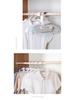 Non-slip, no-mark, reinforced plastic clothes hanger with no shoulder bumps for home use and air drying.