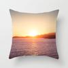 Sunset Sunset Beach Scenery Printed Pillow Cover Sofa Decoration Car Office Seat Cushion Cover Room Home Decor Pillow Cover