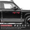 2PCS 4x4 Decals for Trucks, Car Stickers, Premium Series 4x4 Bedside Off Road Replacement Decals, Auto Exterior Decoration Accessories for 2014-2018