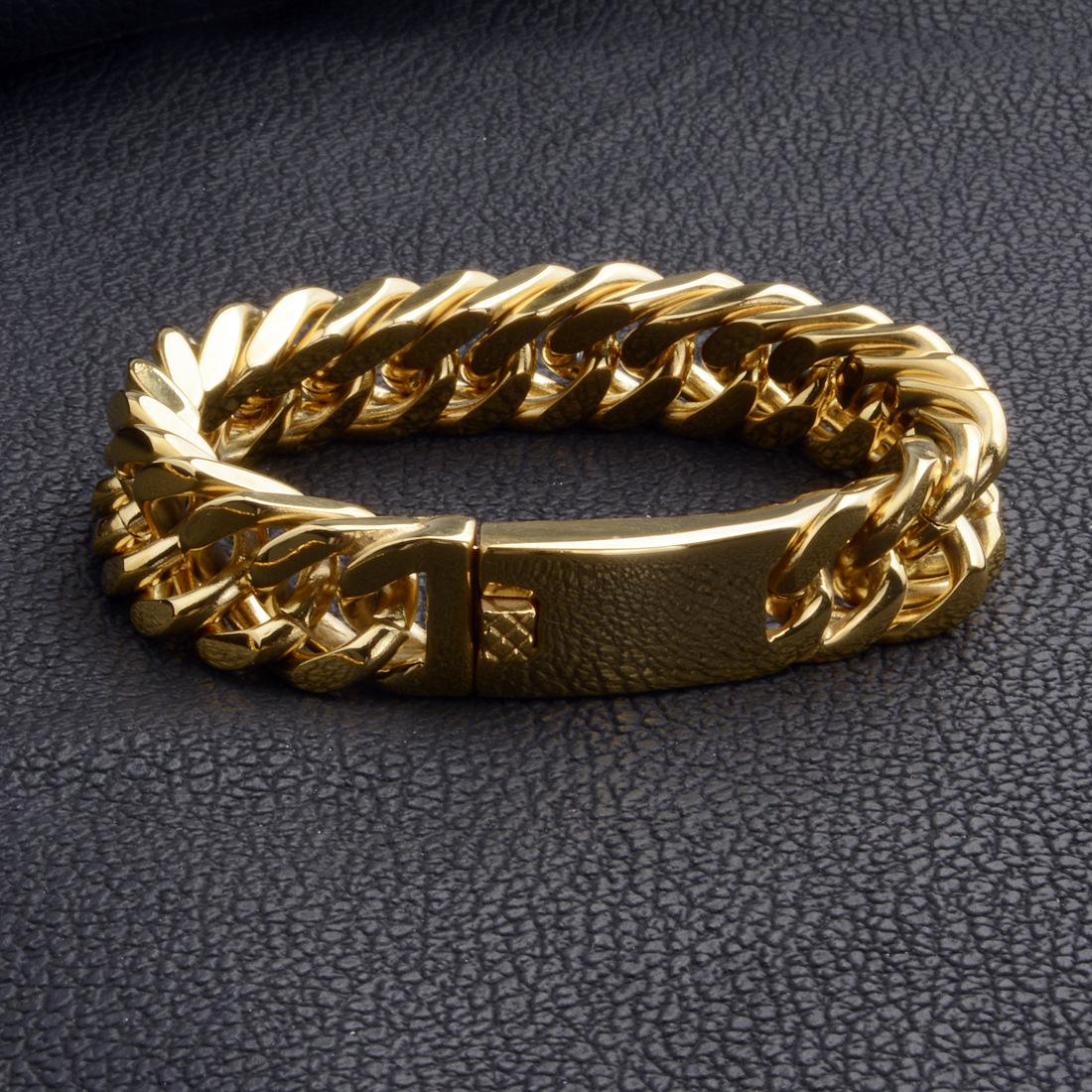 

Европейская и американская мода, ожерелье из нержавеющей стали с двойным плетением кубинской цепи, нишевые персонализированные мужские ювелирные аксессуары