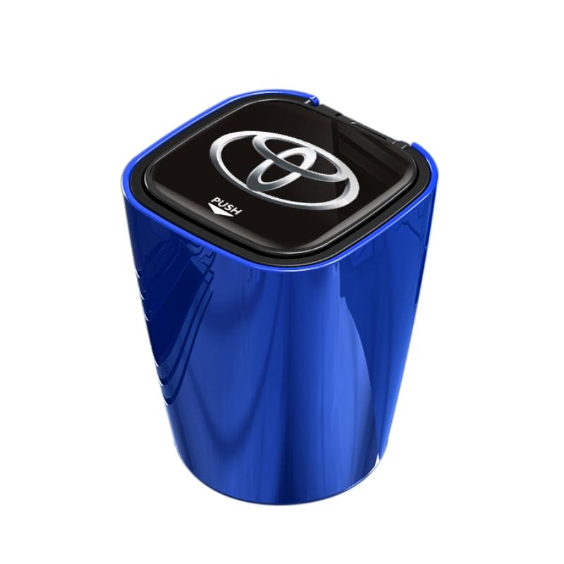 Car sticker Ashtray With Led Lights For Toyota camry With Logo Creative Personality chr corolla rav4 yaris prius Hybrid prado