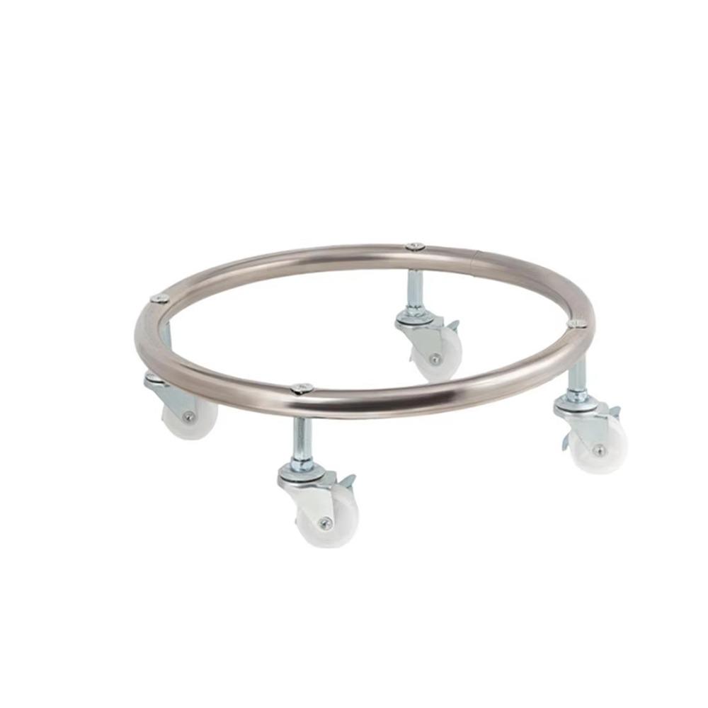 

Movable Tank Gas Base Wheel Fixed Tank Stand Dolly Practical Mobile Propane Tray Kitchen серебряный