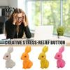 Fun Noise Making Squeeze Toy Screaming Rabbit Squeaky with Realistic Sound Soft TPR Fidget for Pinching Stress Relief Pranks Cute Animal-Shaped