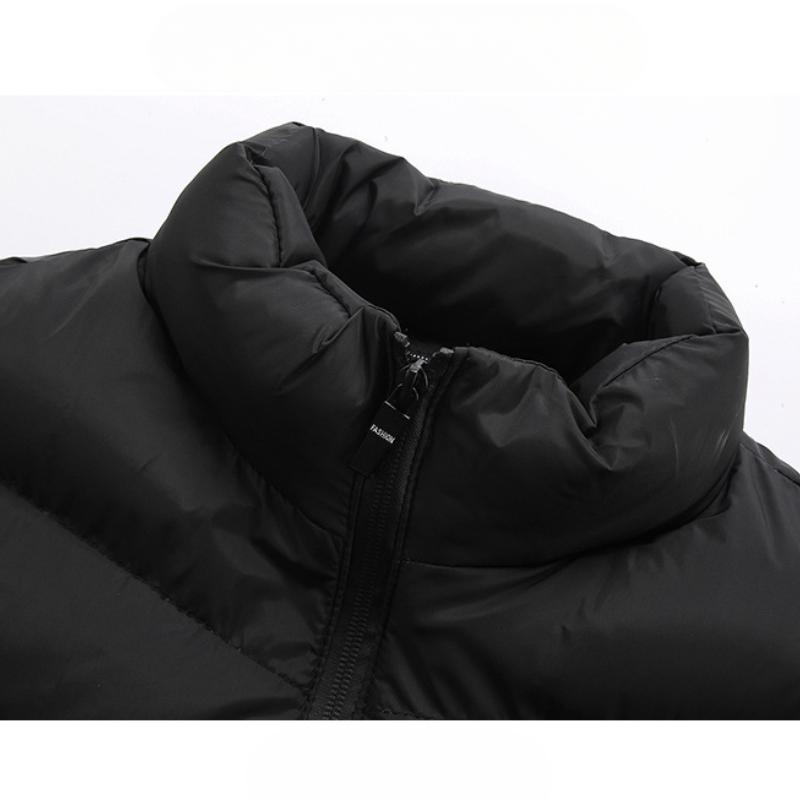 Stor storlek herr vinter vadderad och förtjockad väst herr höst och vinter varm utomhus lammullsväst jacka ståkrage ärmlös väst