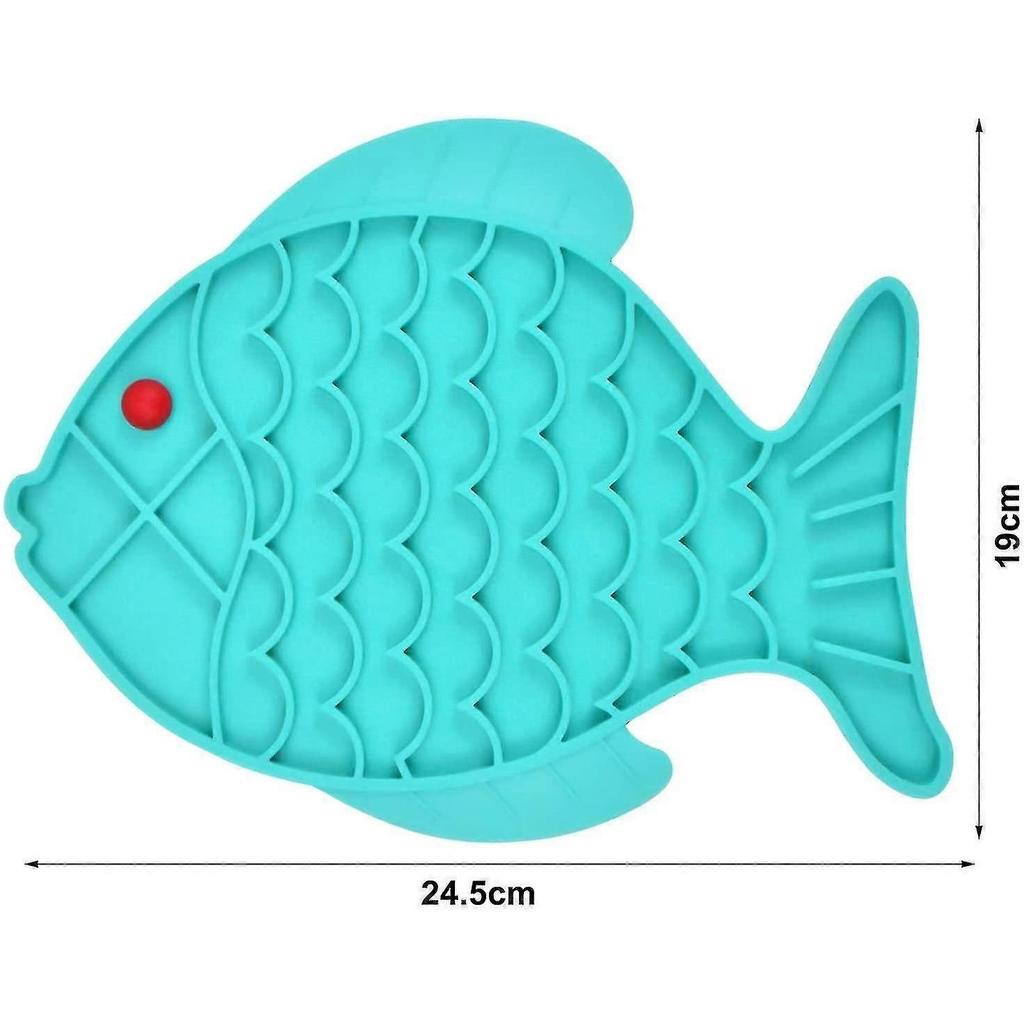 Silikon-Leckmatte Haustier-Leckmatte Leckmatte Für Hunde Katzen Und Welpen Fischförmig