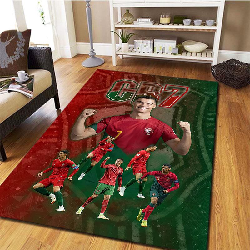 Cristiano Ronaldo Carpet Rug for Living Room Bedroom Home Sofa Decoration,Kids play Non-slip Floor Mat