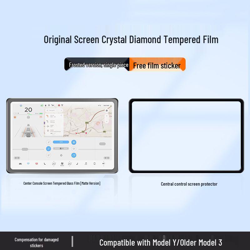 Tesla Model 3/Y Central Screen Tempered Glass Protector