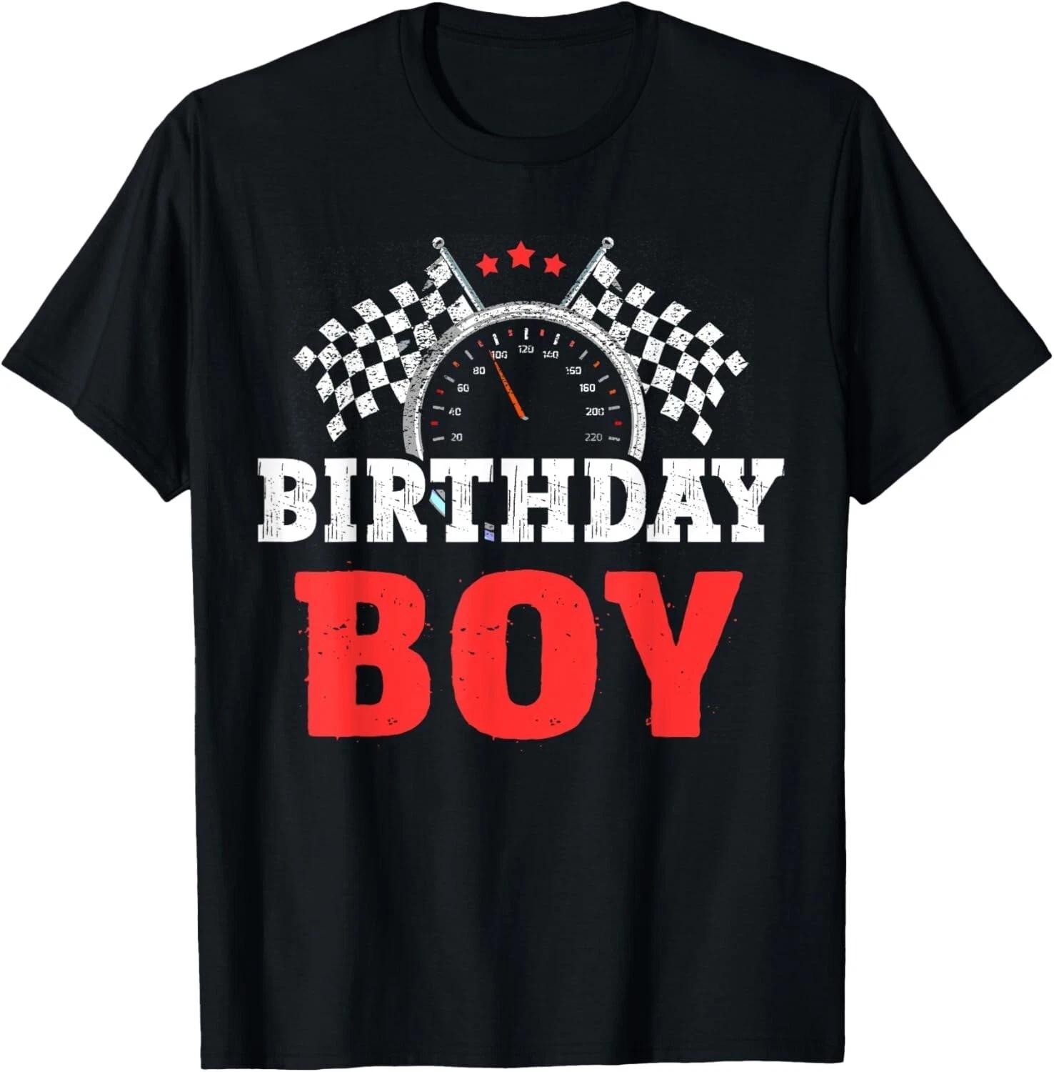 Birthday Boy Race Car Shirt – Racing Driver Birthday Crew Gift Tee Unisex M
