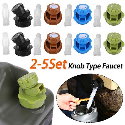 2-5Set Portable Faucet Replacement with Extendable Tube Water Container Faucet Camping Water Jug Tap for Outdoor Camping