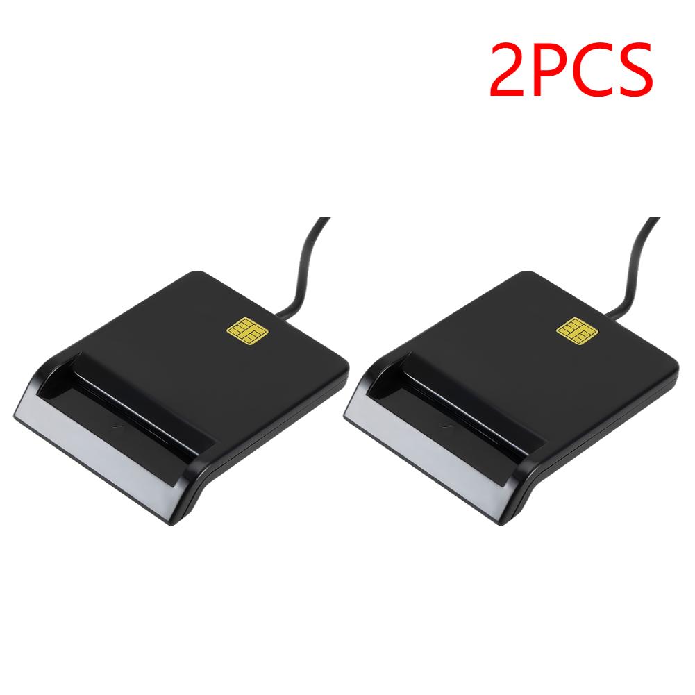 11-3PCS USB Smart Card Reader Stable Operation Reliable Simplicity for DNIE ATM CAC IC ID SIM Card Cloner Connector Windows