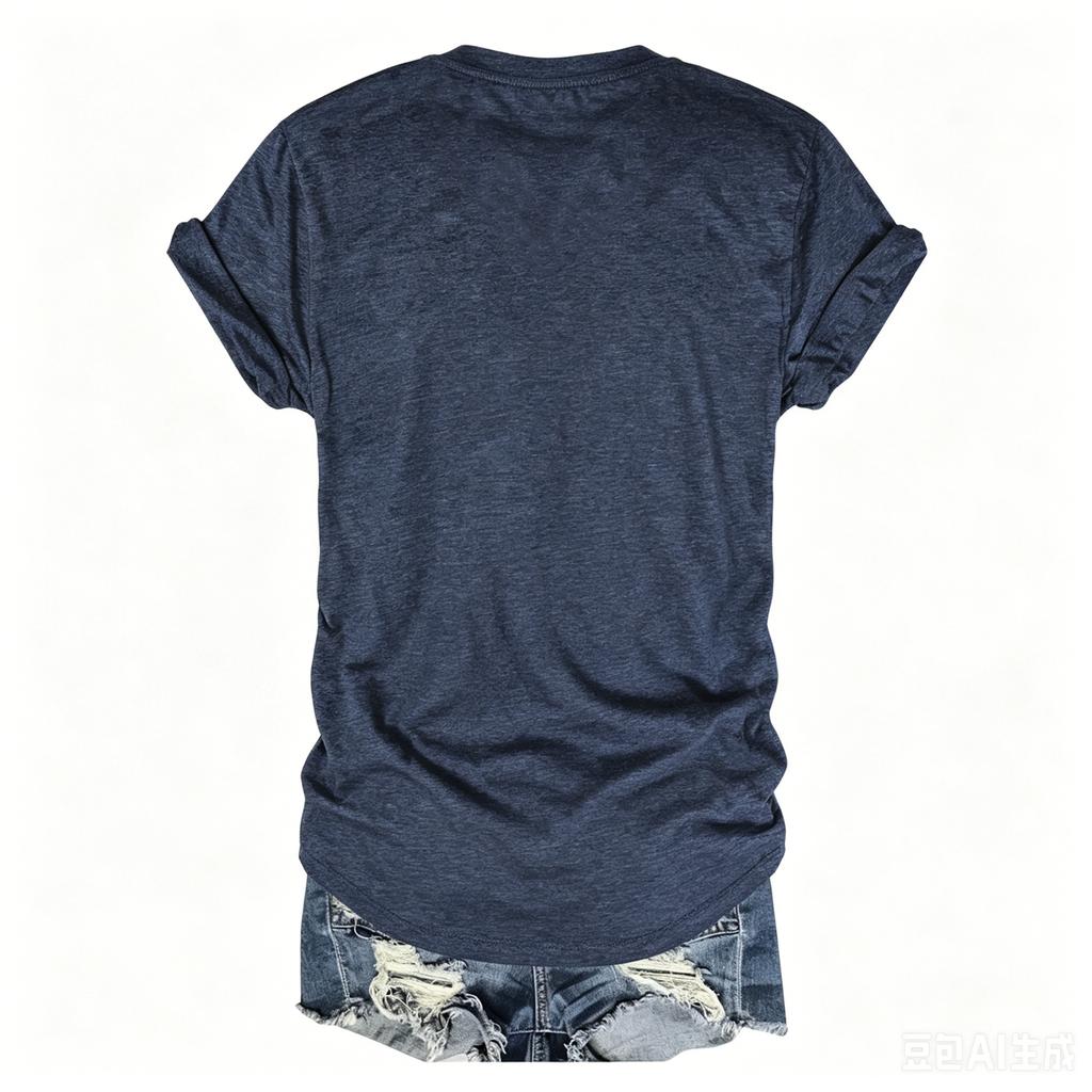Women's Casual Letter Print Short Sleeve T-Shirt for Everyday Wear