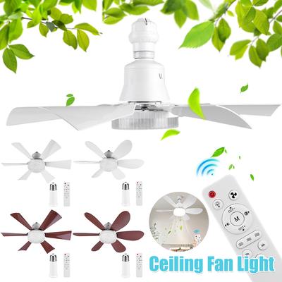 Ceiling Fan with Light LED Light Fan Adjustable Wind Speed Timing Wireless Fan Crystal Ceiling Fan Light for Living Room Bedroom