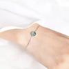 Beixi S925 Silver Bracelet with Blue Waterdrop Inlay - Japanese Korean Style Gift for Women