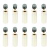 PATIKIL 10mm Diameter Pool Cue Snooker Billiards Cue Stick Tip Replacement with Pool Cue Screw-In Tips, Ferrules, Gray, 10-Pack