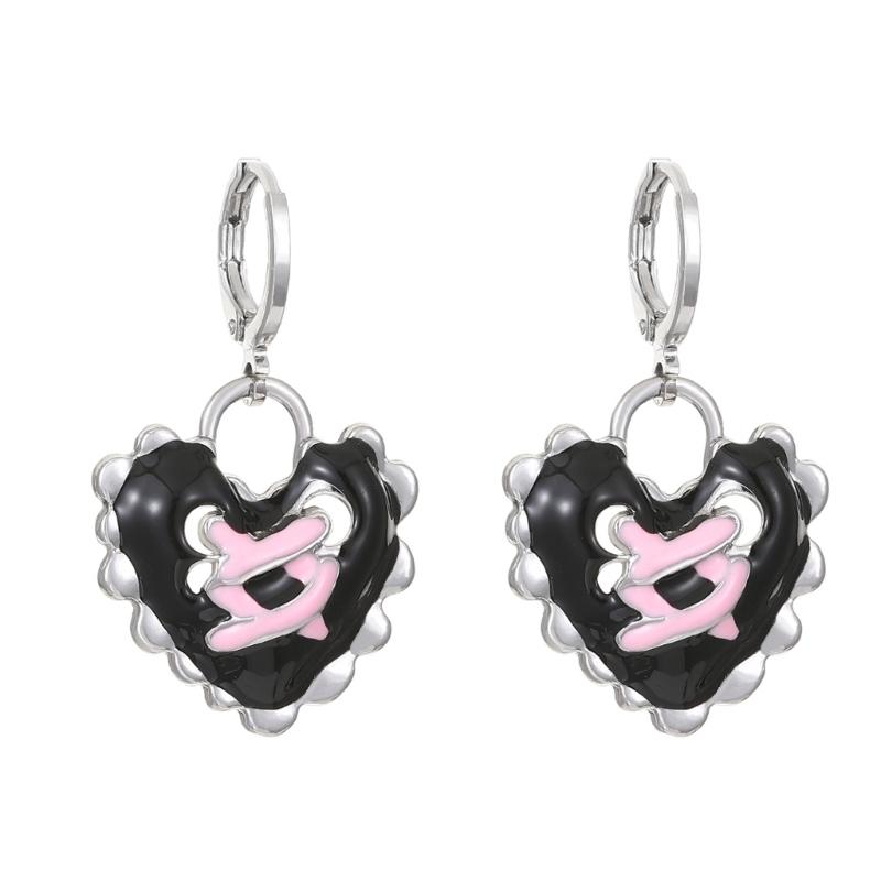 Unisex Crystal Crosses Earrings Versatile Drop Ear Accessory Crystal Earrings Adornment for Fashion Enthusiasts