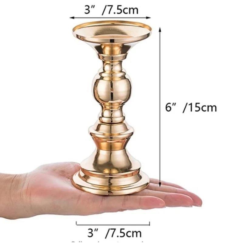 Hot salePractical Candle Holders Wedding Table Decorations Metal Stand Candlestick For Birthday Bar Party Living Room Home Decor