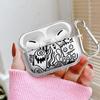 Clear Earphone Cases Cover Case For Airpods 1 3 2 4 Pro2 Pro Pro3 Cartoon Graffiti