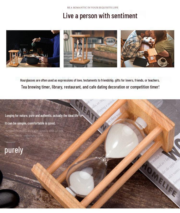 Retro Hourglass Timer - 45/60 Minute Creative Home Desk Ornament