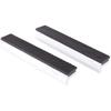 Universal Vise Jaw, 1Pair 3-6Inch Aluminum Alloy Rubber Soft Vice Jaws with 4 Drawer Type Strong Magnet Blocks,non-slip, for Any Metal Vice