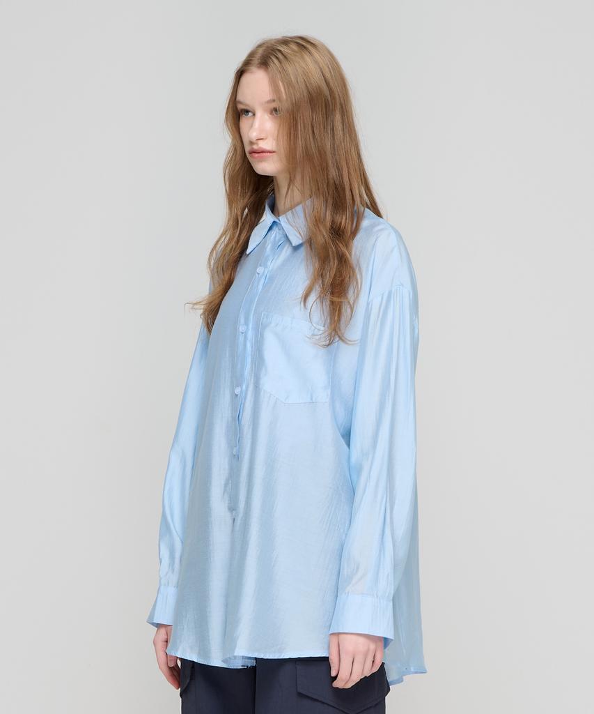 CARGOBROS FOR WOMAN Wrinkle-Free Overshirt (Sky Blue)
