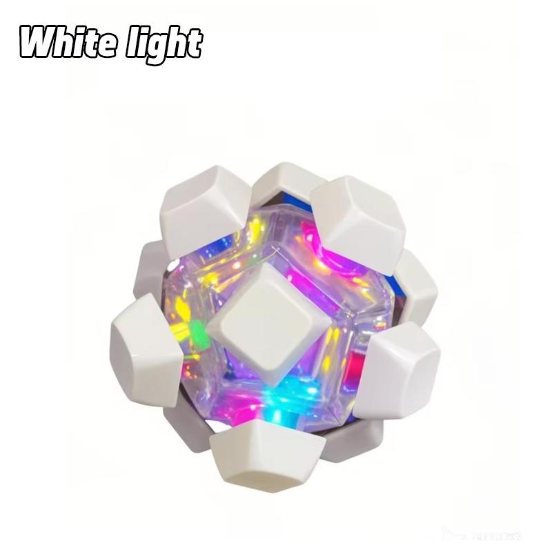 12-клавишная мигающая световая фиджет-роллер клавиатурная шариковая игрушка-антистресс для нажатия пальцами, антистрессовая кейкап, игрушка для снятия напряжения, подарок белый