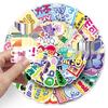 50 Chinese-English Homophone Meme Stickers: Personalized Decorative Stickers for Notebooks, Phones, and DIY Projects