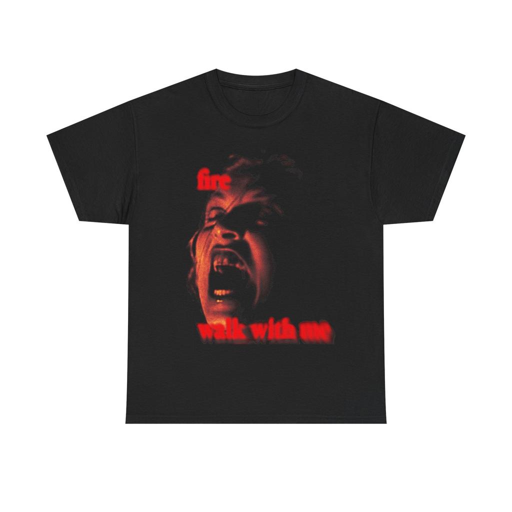 Twin Peaks T-Shirt  Fire Walk With Me Laura Palmer Print Cotton T-shirt Retro Style Classic Graphic Unisex WoUnisex Summer Streetwear