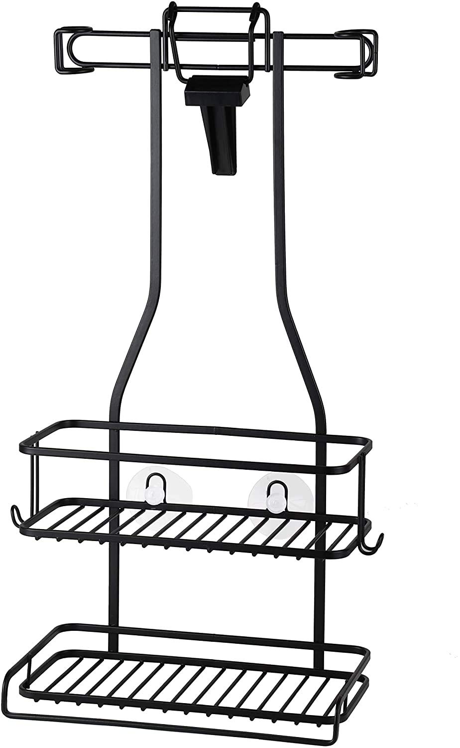 

Pearl Metal Shower Rack, 2-Tier, Bath Storage, Limited Edition, Black, BLKP, AZ-5078, Product Dimensions: Approx. 27.5cm W x 14.5cm D x 50cm H