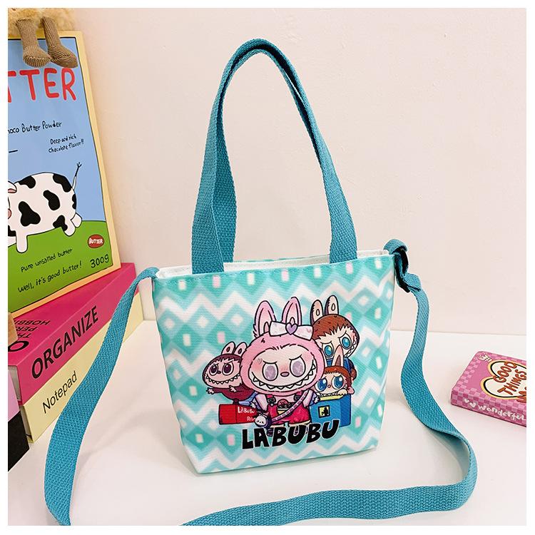 

Детская милая сумка через плечо Модная нейлоновая повседневная мультяшная сумка-держатель для перекуса светло-синий