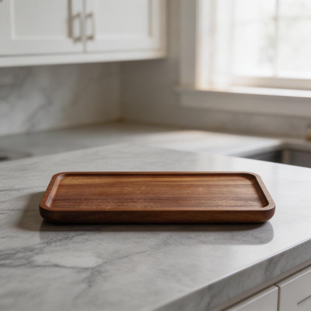 Easy To Clean Serving Tray Wooden Tray Thoughtful Size