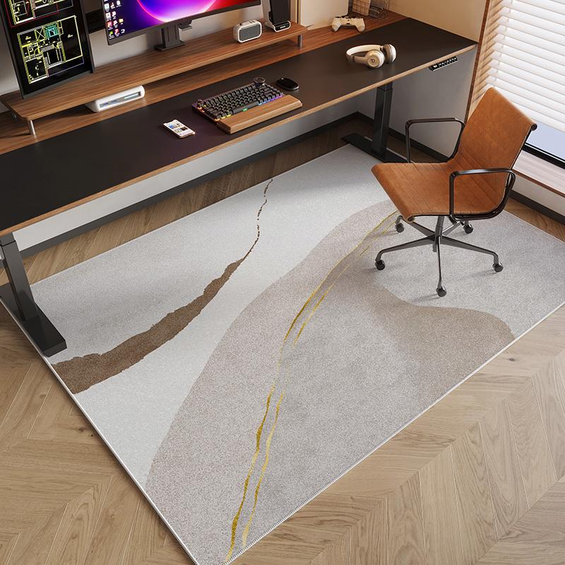 VIKAMA Study Roller Chair Carpet Bedroom Office Computer Chair Floor Mat Living Room Coffee Table Mat Home Decoration