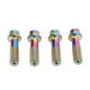 4Pcs Bike Brake Lever Fixed Screws M6x18mm Titanium Alloy Light Weight Bike Screws Mountain Bike Accessories Colorful