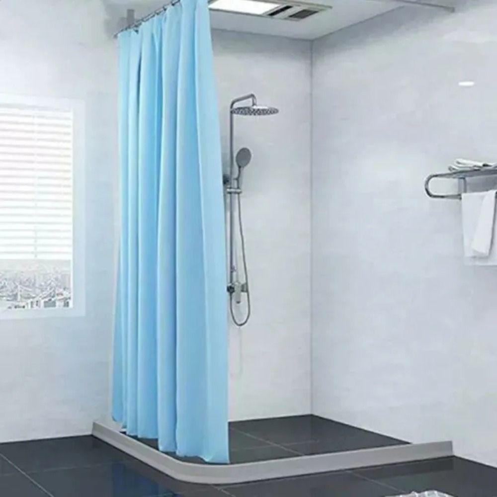 1M Curve Frame Water Stop Strip Ground Block Bathroom Gear Shower Accessory Toilet Partition