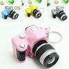 Cute Mini Digital Single Lens Reflex DSLR Camera Style LED Flash Light Keychain Suspension Trinket
