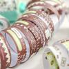 3 Rolls/bag Three Enjoyment Decoration PET Tape Landscape Pattern Handmade Account Tape Creative Collage Material DIY Decoration