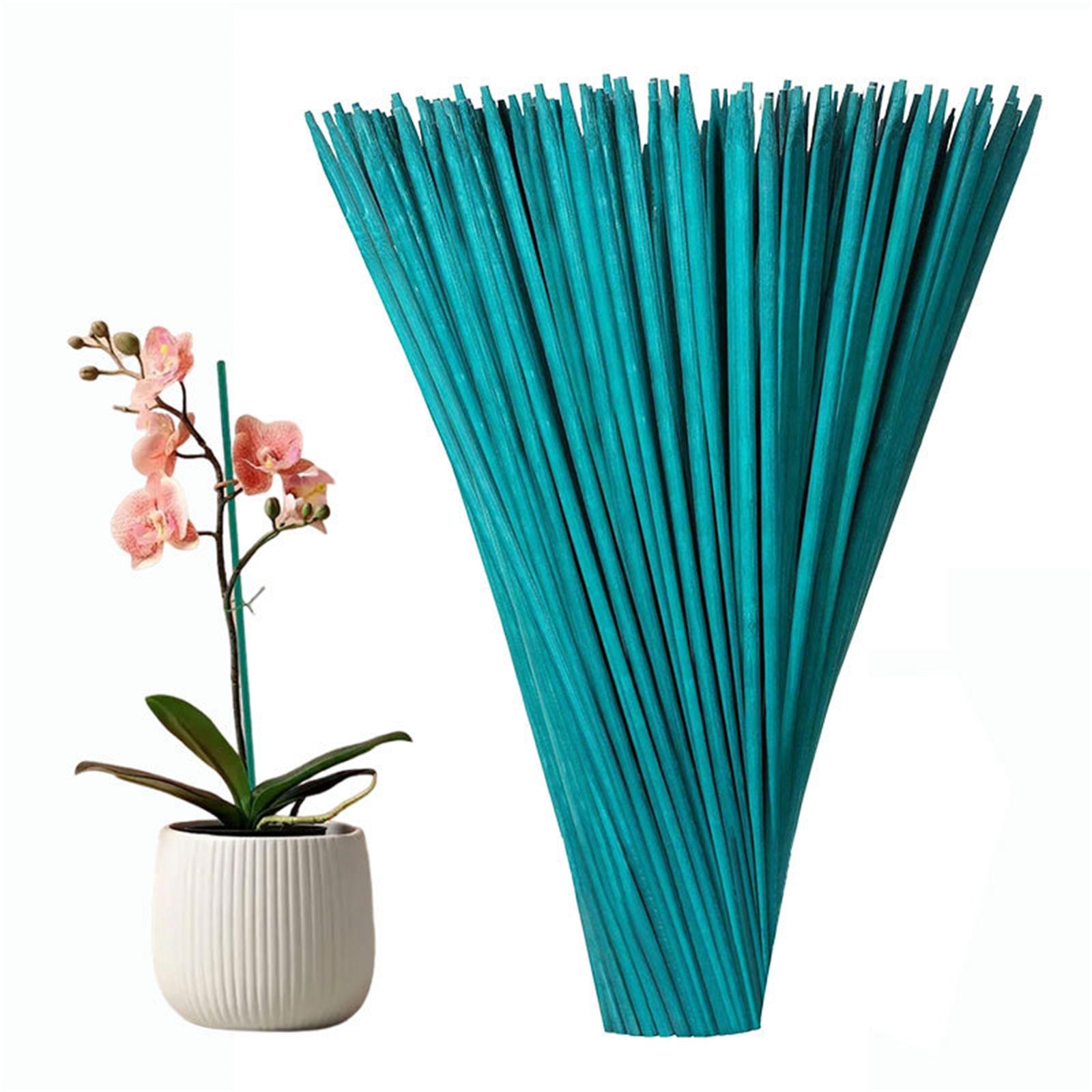 

20pc Bamboo Garden Stakes 40cm Plant Support Rods 4mm Diameter Natural Bamboo Plant Stakes for Gardening and Floral Arrangements One Size