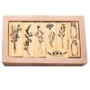 12pcs/set Cartoon Wooden Stamps, Cute Rubber Seal Party Invitations, Envelopes, Gift Wrapping Scrapbook, Decorative Retro Stamp
