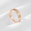 Kinel Glossy Vintage Men's Ring Cubic Zirconia Setting Fashion Jewelry