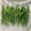 Faux Rubber Wall Hanging Plant With Realistic Ferns For Indoor Decor