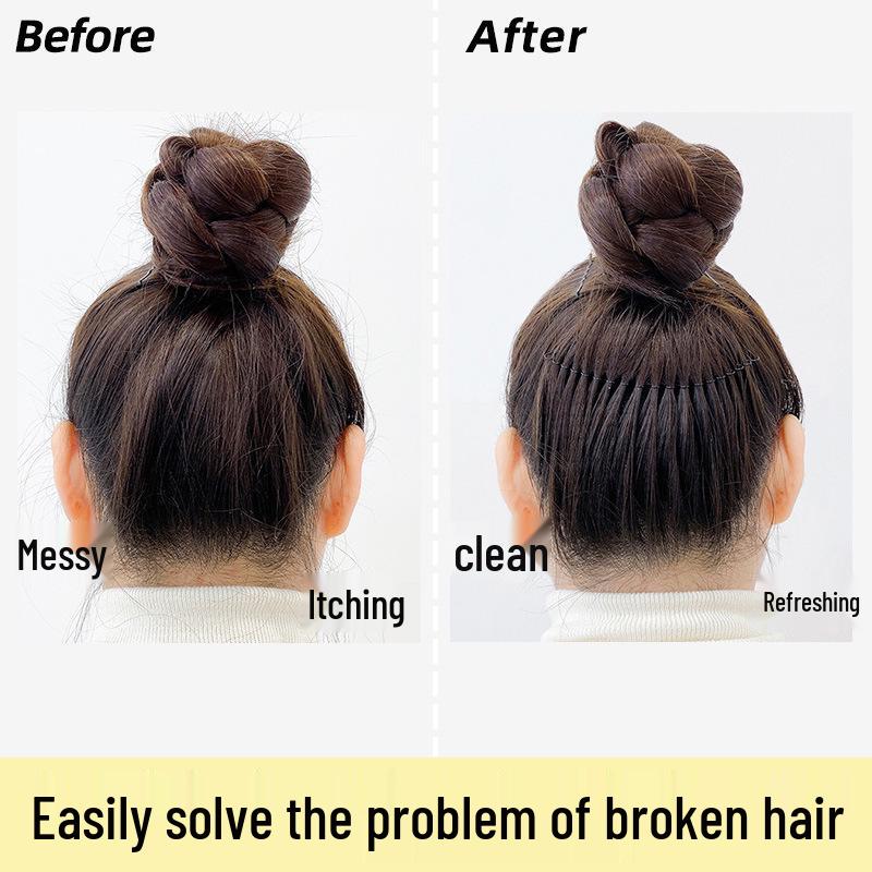 Unsichtbare schwarze Haarspangen: Nahtlose Kamm-Haarspangen für Pony & Hochsteckfrisuren, Bändigen krauses Haar, Damen-Kopfschmuck