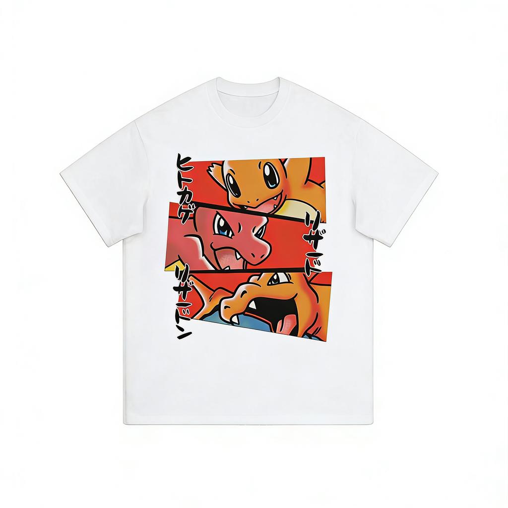 2026 New Cartoon Anime Genie Print Retro Fashion Spring Unisexs Short Sleeve ParentChild Loose Comfortable TShirt