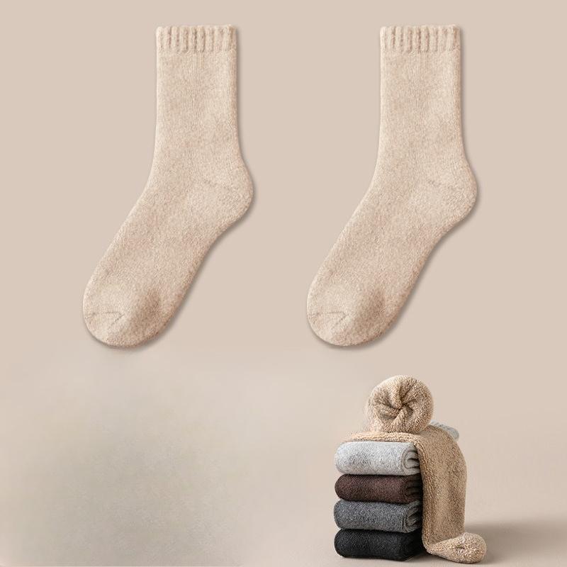 

Мужские осенне-зимние шерстяные носки-трубы из толстой шерсти, впитывающие пот и дезодорирующие 1 pair верблюд