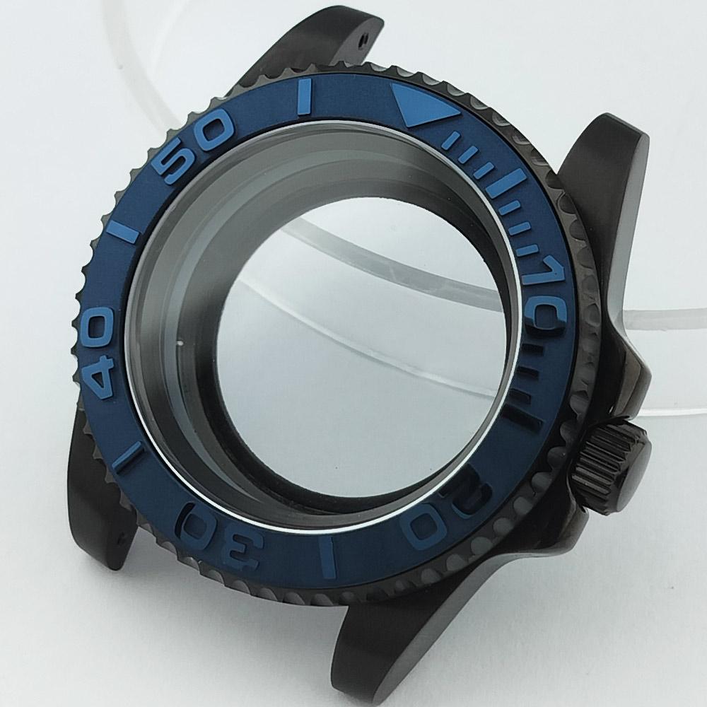 40mm Mechanical Watch Case for NH Series 35 36 38 Movement Yacht Design Style with Sapphire Crystal Watch Box Parts 7