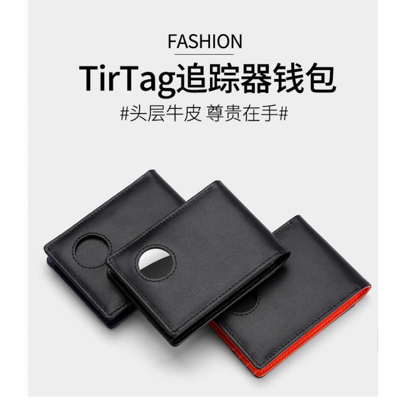 Anti-theft Brush Genuine Leather RFID Wallet Short Anti-magnetic Men's Top Layer Cowhide Airtag Tracker US Dollar Clip