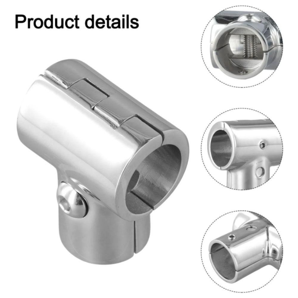 316 Stainless Steel Marine Handrail Fitting 90 Degree Hand Rail Fitting  Yacht Installations