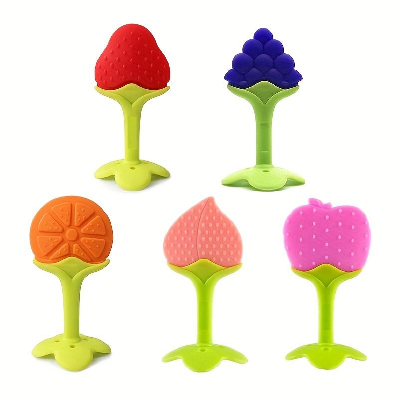 

3 шт. пищевые прорезыватели в форме фруктов, силиконовый прорезыватель без бисфенола А с коробкой для хранения, отличный подарок на Рождество, Хэллоуин, День Благодарения