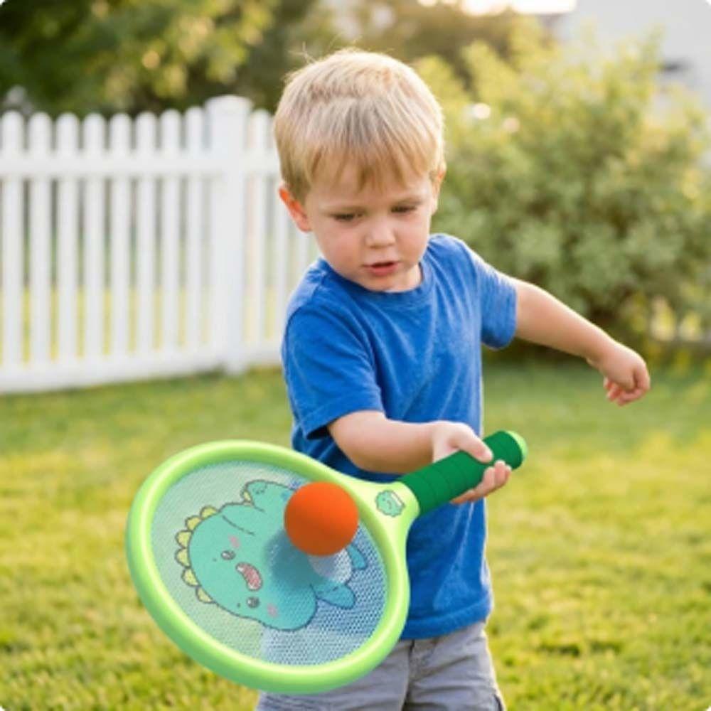 Portable Badminton Tennis Set Anti-slip Badminton Children’s Toys Plastic Rackets with Ball Kids